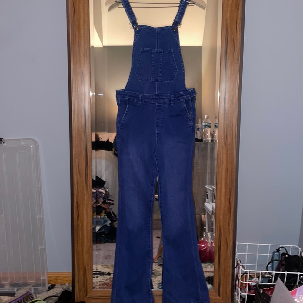 Bell Bottom Denim Overalls